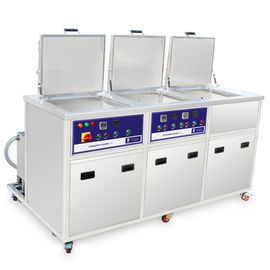 ثلاثة خزانات الصناعية نظام التنظيف بالموجات فوق الصوتية مع الغسل بالموجات فوق الصوتية التجفيف