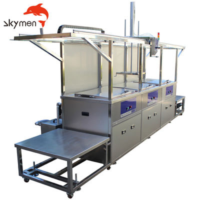 Lifting Function Dual Tank Ultrasonic Cleaning Line with 77 Liter Capacity and 40KHz Frequency