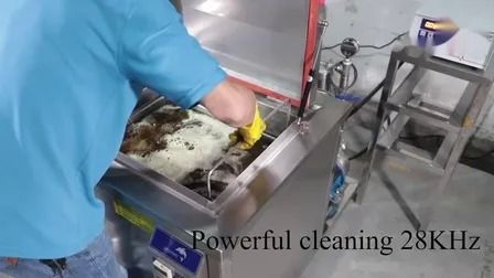 53 لتر منظف بالموجات فوق الصوتية احترافي متطور متعدد الوظائف صناعي كبير لخزان واحد طبي