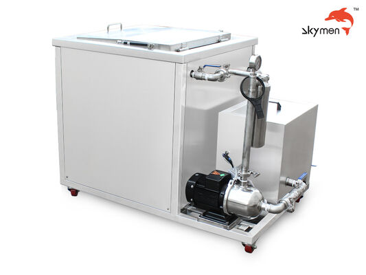 منظف بالموجات فوق الصوتية بسعة 135 لتر مع فلترة لإزالة الزيوت والصدأ