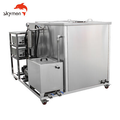 Large Double-Tank Industrial Ultrasonic Cleaner with Filtration and Hot Air Drying for Auto Parts
