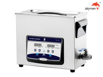 منظف ​​بالموجات فوق الصوتية SUS304 خزان Benchtop 6.5 لتر 40 كيلو هرتز مع وظيفة شبه موجة ديغا