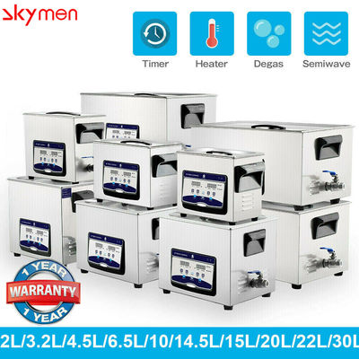 30 دقيقة Timer Benchtop Ultrasonic Cleaner 180W 1.19 Gallon for hooks
