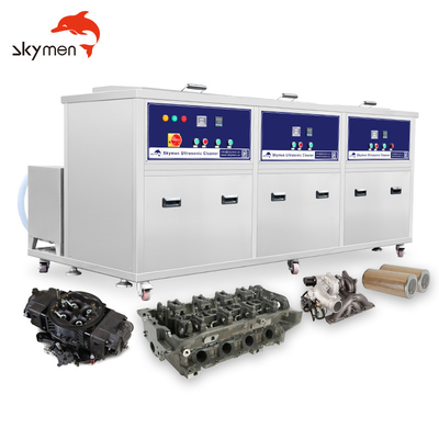AC380V 900W معدات التنظيف بالموجات فوق الصوتية الصناعية متعددة الخزانات SUS Rising